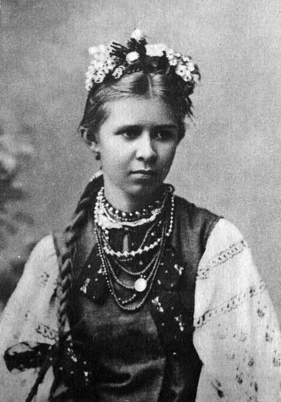 Ukrainalainen kirjailija Lesja Ukrajinka lapsena 1888