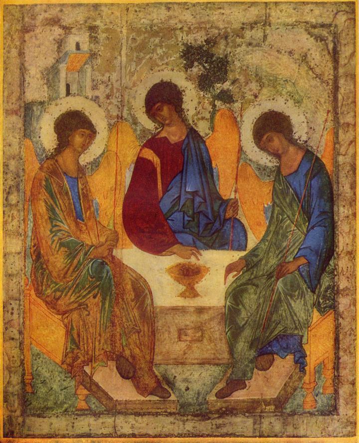 Andrei Rublevin maalaama Pyhä Kolminaisuus -ikoni