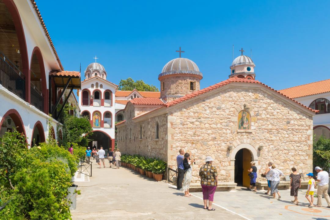 Pyhän Daavidin luostaria Evia Kreikka