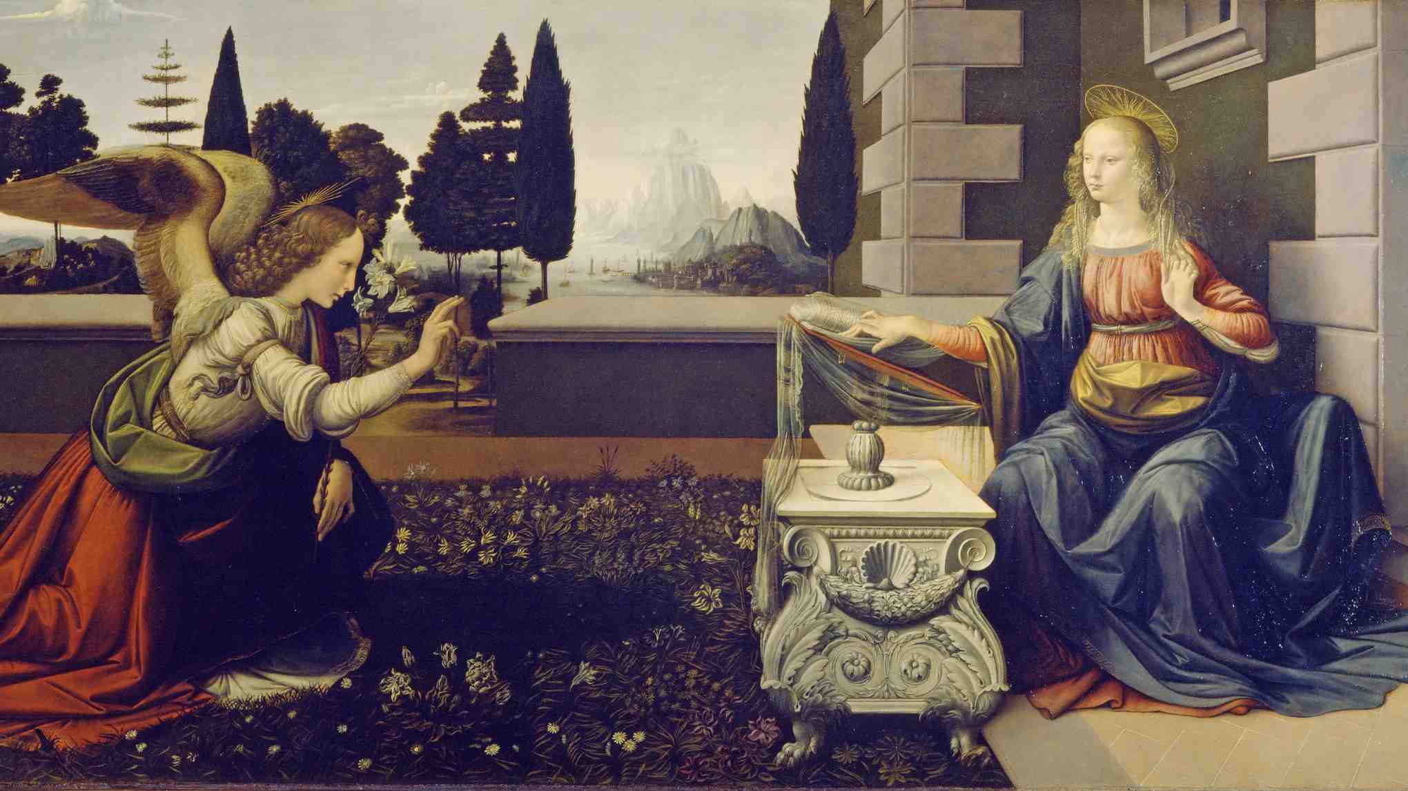 Neitsyt Marian ilmestys Neitsyt Marian ilmestys Leonrdo Da Vincin maalaus