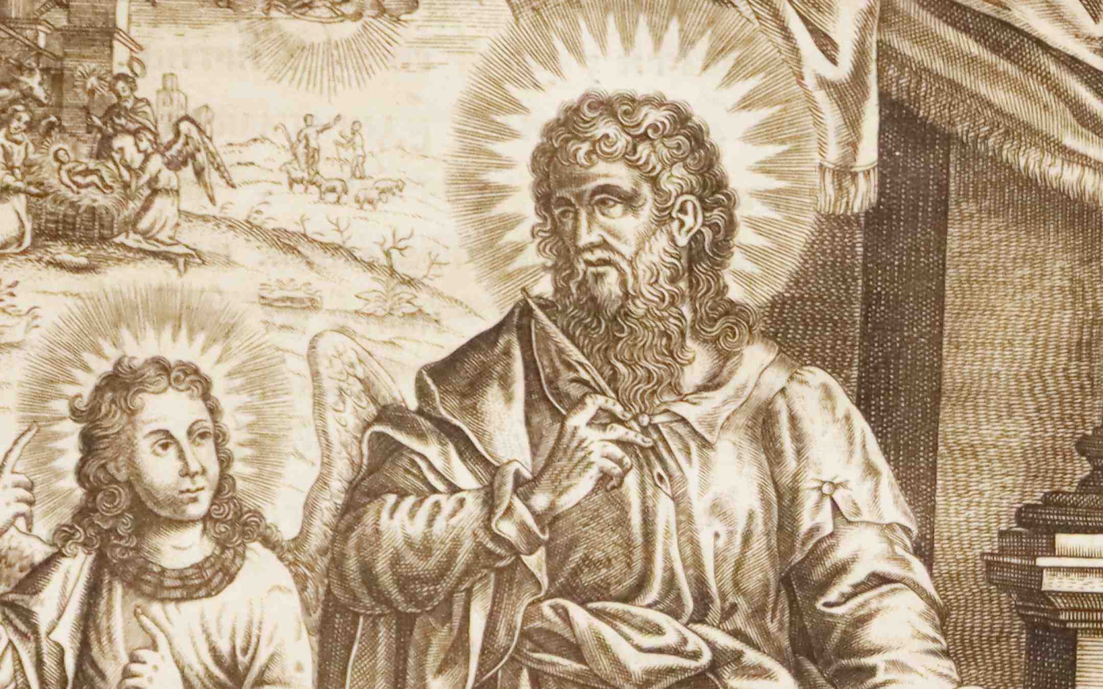Apostolin kuva vanhahtavalla tyylillä