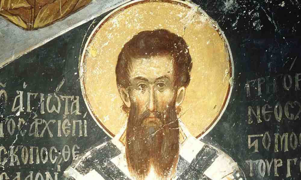 Pyhä Gregorios Palamas ikonissa kuvattuna