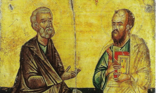 Pietari ja Paavali pyhät apostolit ikonissa